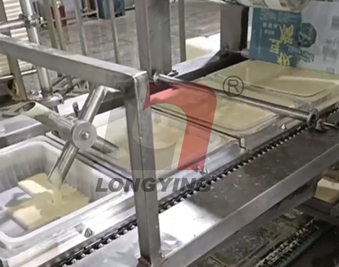 龍應(yīng)大方盒豆腐灌裝封口機